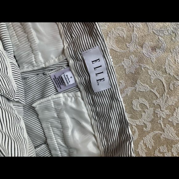 ELLE capris pin striped high rise, ankle pants - Picture 8 of 12